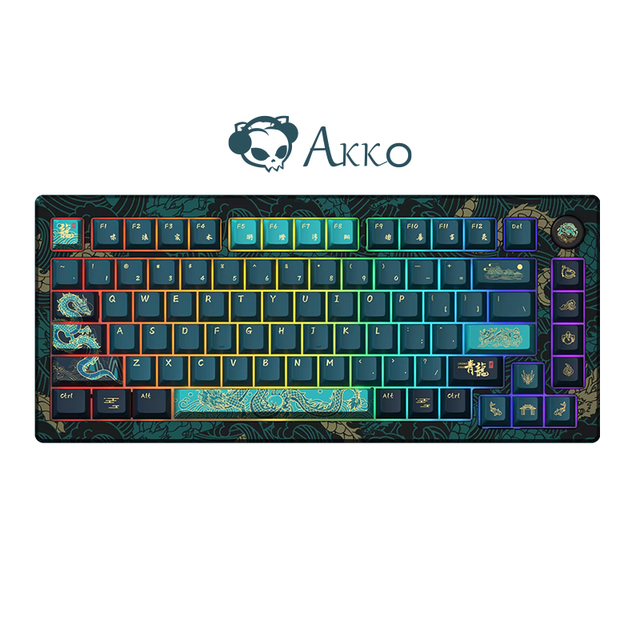 Akko MOD007v3 HE Year of Dragon 75% Mechanical Keyboard RGB Backlit Cream Yellow Magnetic Switch Computer Game Keyboards