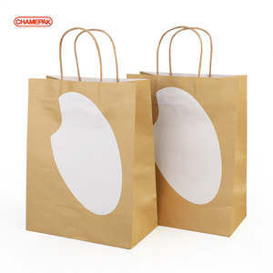 Tùy chỉnh cá nhân nhà hàng để đi lấy đi ra paperbag nâu kraft giấy Giao hàng Takeaway mang theo túi cho bao bì thực phẩm - Product Image 4