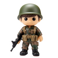 Jouets militaires en PVC miniatures de conception OEM, ensembles de soldats de l'armée, figurines d'action militaires en plastique pour enfants
