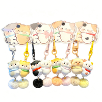 Adorable Llavero Magnético de Resina con Diseño de Animal de Dibujos Animados, Colgante para Bolsos de Pareja, Decoración para Mochilas y Carteras, Regalo al por Mayor