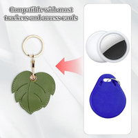 Catégorie de produit Mignon Ari Tag Cover GPS Tracker Case avec porte-clés Anneau en cuir Porte-clés Compatible AriTag pour clés Porte-monnaie