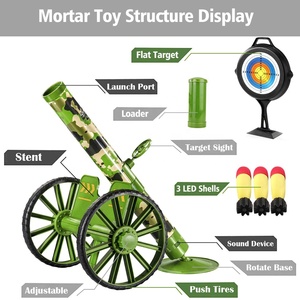 Nouveaux articles : Lanceur de balles molles, ensemble de mortier, jouet de tir à pneus, lance-missiles tactique pour enfants - Product Image 4