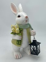 Meistverkaufte handgefertigte Hasenfigur aus Harz, Bauernhofdekoration, realistische Gartentierskulptur Hasenfiguren