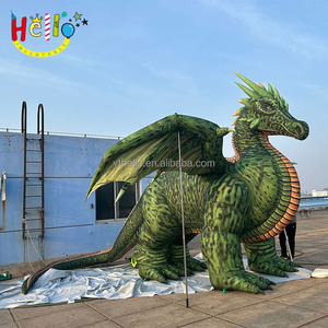 Riesiges Aufblasbares Dekorationsmodell Chinatown Pterosaurier Aufblasbarer Grüner Drache Dinosaurier zum Verkauf - Product Image 6