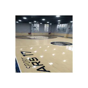 UV boya teknolojisi spor ahşap döşeme, basketbol stadyumu kullanımı