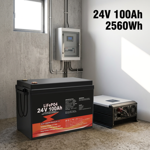 Paket Baterai LiFePO4 24V 100Ah 200Ah dengan BMS untuk Golf Cart, Penyimpanan Tenaga Surya, dan Motor Trolling - Product Image 1