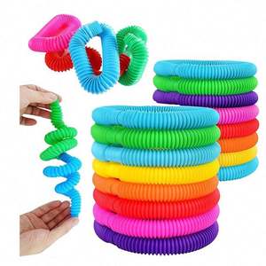 Premium Grade Plastic Durable <b>Fidget</b> Tubes Adults Anxiety Relief EDC Pocket Sensory <b>Fidget</b> Gadgets Bulk Novelty Gag <b>Toys</b> - Product Image 1