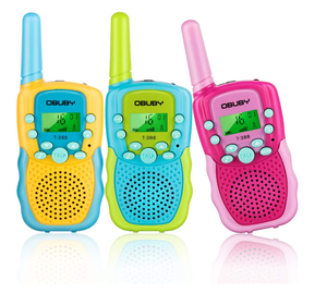 Walkie Talkies para niños de largo alcance 22 canales 2 vías Radio regalos juguetes con linterna LCD retroiluminada 3 <span class=keywords><strong>KMs</strong></span> rango - Product Image 3