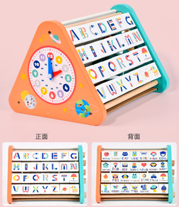 Nouveaux jouets éducatifs Montessori, support d'apprentissage multifonctionnel, tableau d'activités avec lettres et chiffres, jouets <span class=keywords><strong>math</strong></span>ématiques pour enfants, garçons et filles - Product Image 2
