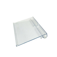 Porte-étiquettes réutilisable en PVC sans BPA pour rayonnages, noir/blanc, pour centres commerciaux, cartes de prix, affichage de tickets, supermarchés