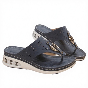 Sandalias de Plataforma con Punta Abierta para Mujer, Sandalias de Verano con Hebilla Metálica y Suela de Cuña, Sandalias de Playa - Product Image 2