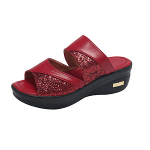 <span class=keywords><strong>Sandalias</strong></span> <span class=keywords><strong>de</strong></span> <span class=keywords><strong>Plataforma</strong></span> con Cuña para Mujer, Elegantes y a la Moda, Tallas Grandes, Casuales, OEM/ODM - Product Image 6