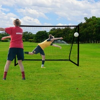 Buts de football d'extérieur pour jardin, résistants aux intempéries, avec cadre en UPVC, piquets de sol, portables pour l'entraînement des adultes et des jeunes, XINGYU XY-S182C