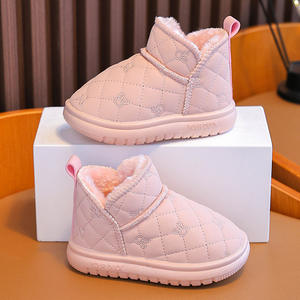 Mules de lona de algodón afelpado para mujer, modernos, para interior y exterior, cálidos para el invierno, talla grande, populares - Product Image 3