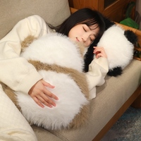 Couette en peluche Panda personnalisée, douce, en coton PP 100% polyester, 31-50cm, vente en gros, échantillon rapide, OEM, personnalisable