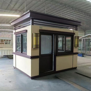 บ้านพักยามโครงสร้างเหล็ก ดีไซน์ยุโรป ผิวลายไม้ ทนทาน ใช้ภายนอกอาคาร - Product Image 3