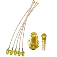 Câble coaxial RG178 SMA femelle vers U.FL MHF1 câble coaxial de raccordement en queue de cochon câble d'extension à faible perte pour antenne radio Wi-Fi
