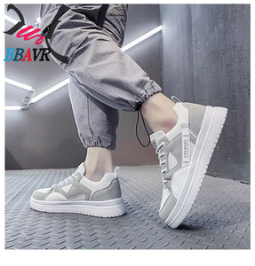 Nuevos Zapatos Deportivos Casuales Transpirables para Hombre, Estilo Skateboard, Color Blanco, para Caminar - Product Image 6