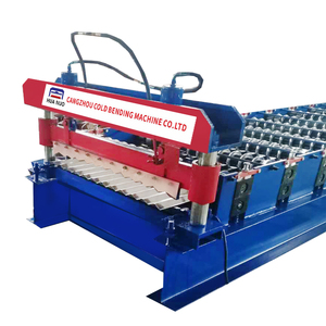 Tấm Lợp Kim Loại Corrugating Iron Sheet <span class=keywords><strong>Roll</strong></span> <span class=keywords><strong>Forming</strong></span> Machine Dây Chuyền Mạ Kẽm Lạnh - Product Image 2