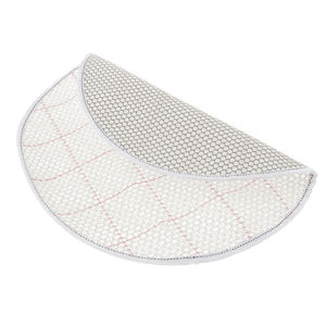 Rond blanc brodé tissu loquet crochet tapis <span class=keywords><strong>toile</strong></span> maille tissu, loquet crochet <span class=keywords><strong>toile</strong></span> maille - Product Image 2