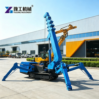 Mini-grue sur chenilles de 5 tonnes avec chenilles robustes pour le levage d'équipements sur sites miniers