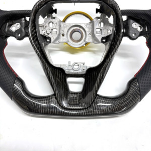 Volant <span class=keywords><strong>sport</strong></span> en cuir et fibre de carbone pour Civic, Prado, Land Cruiser, Camry, <span class=keywords><strong>Corolla</strong></span> <span class=keywords><strong>GR</strong></span> - Product Image 5