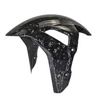 Vente en gros d'accessoires de moto de style moderne très brillant et sûr Pièces de couvercle de réservoir de carburant avant en fibre de carbone véritable