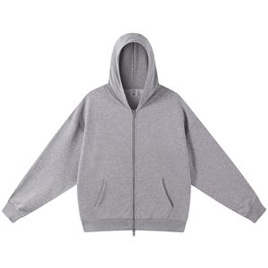 Sweat à capuche Healy personnalisable, style rétro américain, épais (420g), avec fermeture éclair double, pour homme, veste cardigan basique tendance automne/hiver - Product Image 1