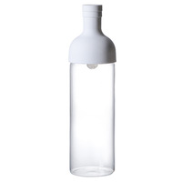 Bouteille en verre transparent avec filtre Bec en silicone Matériau en verre à haute teneur en borosilicate Pot de brassage à froid étanche