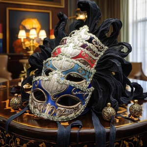 Haut de gamme fait à la main petite beauté Venise balle masque épaissi mascarade masque usine en gros en plastique - Product Image 1