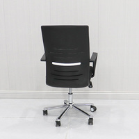 Chaise de conférence moderne en tissu maillé pour bureau, chaise de direction avec accoudoirs fixes, personnalisation d'usine, vente en gros