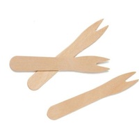 Fourchettes à fruits jetables biodégradables en bois de bouleau 85mm 120mm Mini Écologiques Échantillons Gratuits Vaisselle Simple pour Mariages