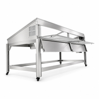 RVS zonne-energie voedseldroger 25-30kg per batch voor het drogen van fruit, groenten, vis en vlees