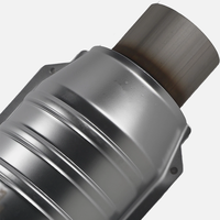 Convertisseur catalytique universel de 2,5 pouces avec port pour capteur O2, convertisseur catalytique à haut débit 99306HM