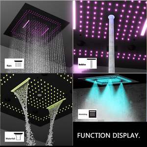 Cabezal de Ducha LED Multifuncional de 60x60 cm, Preinstalado y Oculto, de Acero Inoxidable, con Rociador de Lluvia para Accesorios de Baño - Product Image 5