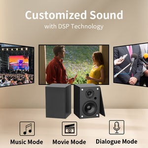 Altavoces de Estantería Profesionales de 40 W <span class=keywords><strong>x</strong></span> 2, Altavoces para Tocadiscos con Woofer de 4 Pulgadas para PC de Escritorio, Sistema de Sonido de Cine en Casa y Televisión - Product Image 3