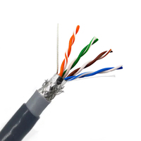 Cable LAN Trenzado de Cobre Libre de Oxígeno Cat5e DingLiang de Alta Calidad, 500 Metros, Negro, Doble Capa, Impermeable, UTP