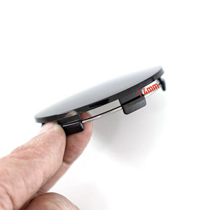 VICTOR <span class=keywords><strong>Cache</strong></span>-moyeux de roue de voiture en ABS noir poli de haute qualité, 56 mm et 65 mm, pour montage universel - Product Image 5