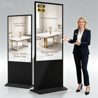 Affichage numérique sur pied 55 pouces – Écran avec garantie pour les acheteurs européens – Service après-vente et qualité garantie