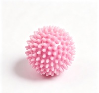 Ballon de massage à picots en PVC rigide pour Pilates et Yoga, 6 cm, faible MOQ, vente en gros mixte, pour massage des pieds et relaxation musculaire des fascias