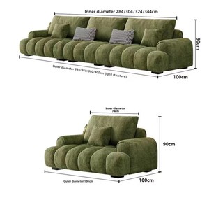 <span class=keywords><strong>Divano</strong></span> Angolare Imbottito, Trasformabile in Letto, Arredamento per Soggiorno - Product Image 4