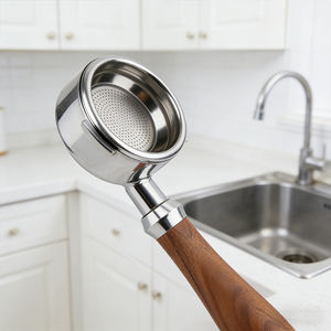 Kepala Portafilter Espresso Stainless Steel Pengganti Gagang Mesin Kopi 58mm 2 Telinga Portafilter Tanpa Dasar untuk La Marzocco - Product Image 3