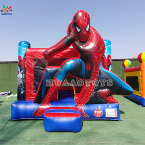 <span class=keywords><strong>Spiderman</strong></span> a tema 15 x12ft castello gonfiabile gonfiabile commerciale con scivolo per feste di compleanno per bambini e carnevali a noleggio - Product Image 6
