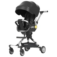 Nouveau Landau Pliable 3-en-1 Poussette de Luxe pour Bébé, Chariot de Voyage, Siège Auto Portable et Poussette Double