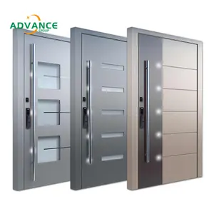 Современный стиль Поворотная стальная дверь из алюминиевого сплава вращающаяся входная дверь внутренняя вращающаяся металлическая входная дверь