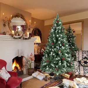 חיצוני ופנימי זול PVC 6ft עץ חג המולד מלאכותי עץ חג המולד מתאים לכל פסטיבל