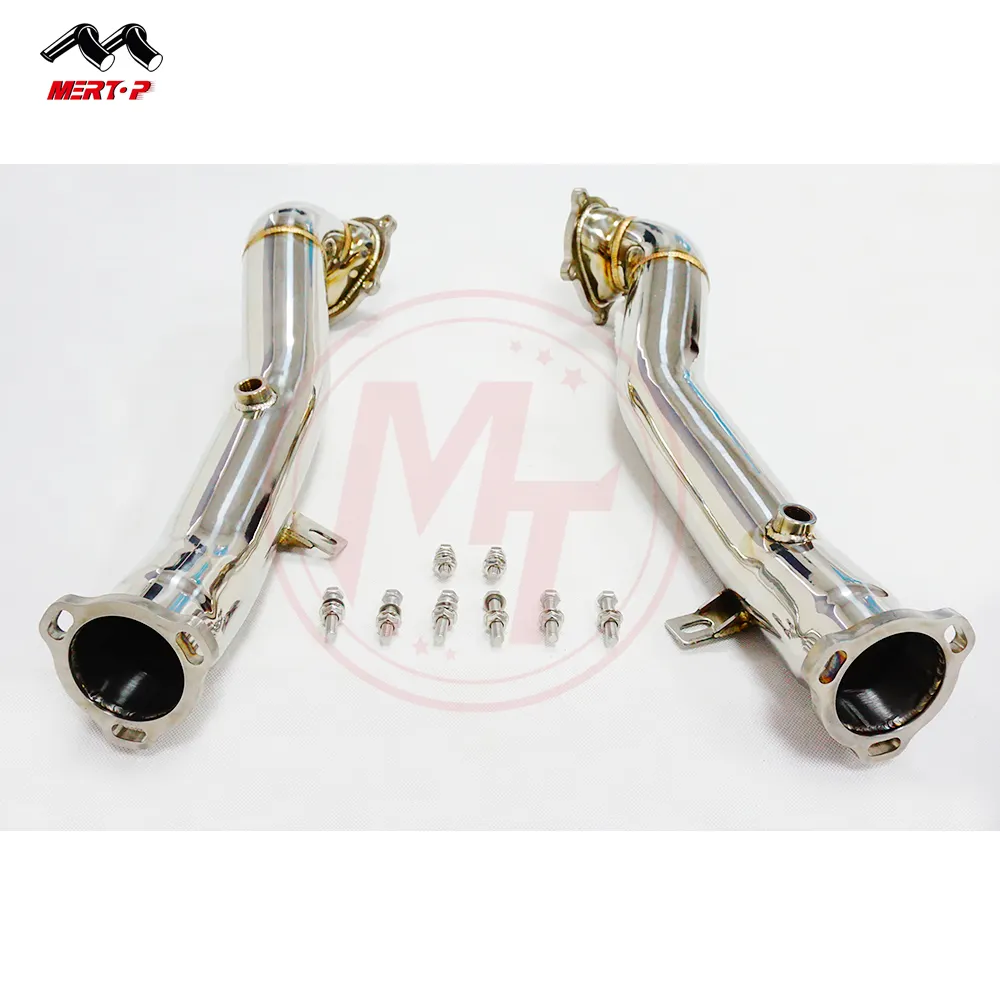 Mertop Racing High Flow Catless S6 S7 S8 RS6 RS7 A8 C7 4.0T 2013 + Downpipe