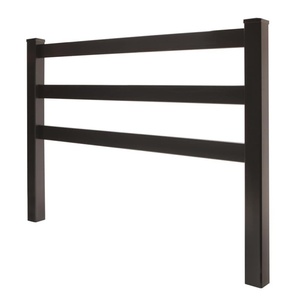 Accesorio de Cerca de PVC de 3 Rieles Resistente a los Rayos UV <span class=keywords><strong>para</strong></span> Caballos, Cerca de Vinilo Plástico Blanca y Económica <span class=keywords><strong>para</strong></span> Deportes Ecuestres, Modelado 3D Incluido - Product Image 2