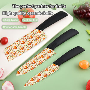 Nouveautés Ensemble de 5 pièces Couteau de cuisine en céramique à lame en plastique Couteau de chef Qualité supérieure Livraison rapide Fabriqué en usine Ebay - Product Image 2