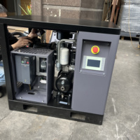 Certification CE 3.7KW 5HP 220V/60HZ 8Bar 0.4m3/Min compresseur d'air à vis monophasé PM VSD pour le travail du bois cloueuse